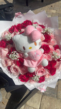 50 roses and Hello Kitty