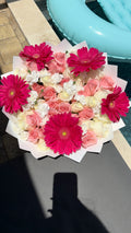 Gerberas and Carnation Rose Bouquet