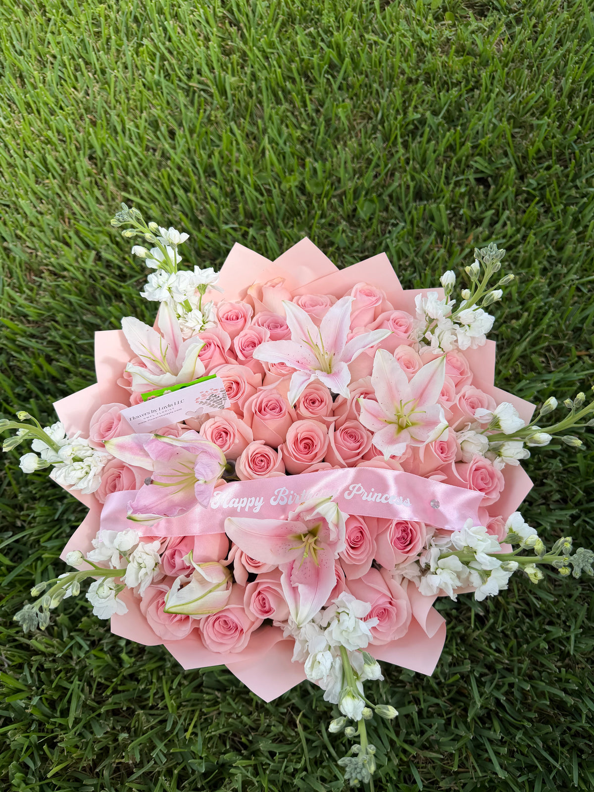 50 Rose and Lily Galore Bouquet